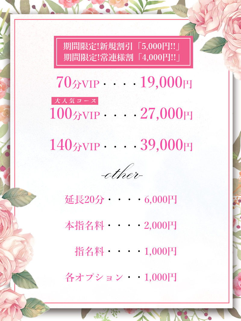 ウルトラ一宮料金表
